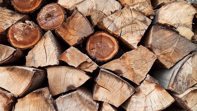 Home hardwood to make wood charcoal